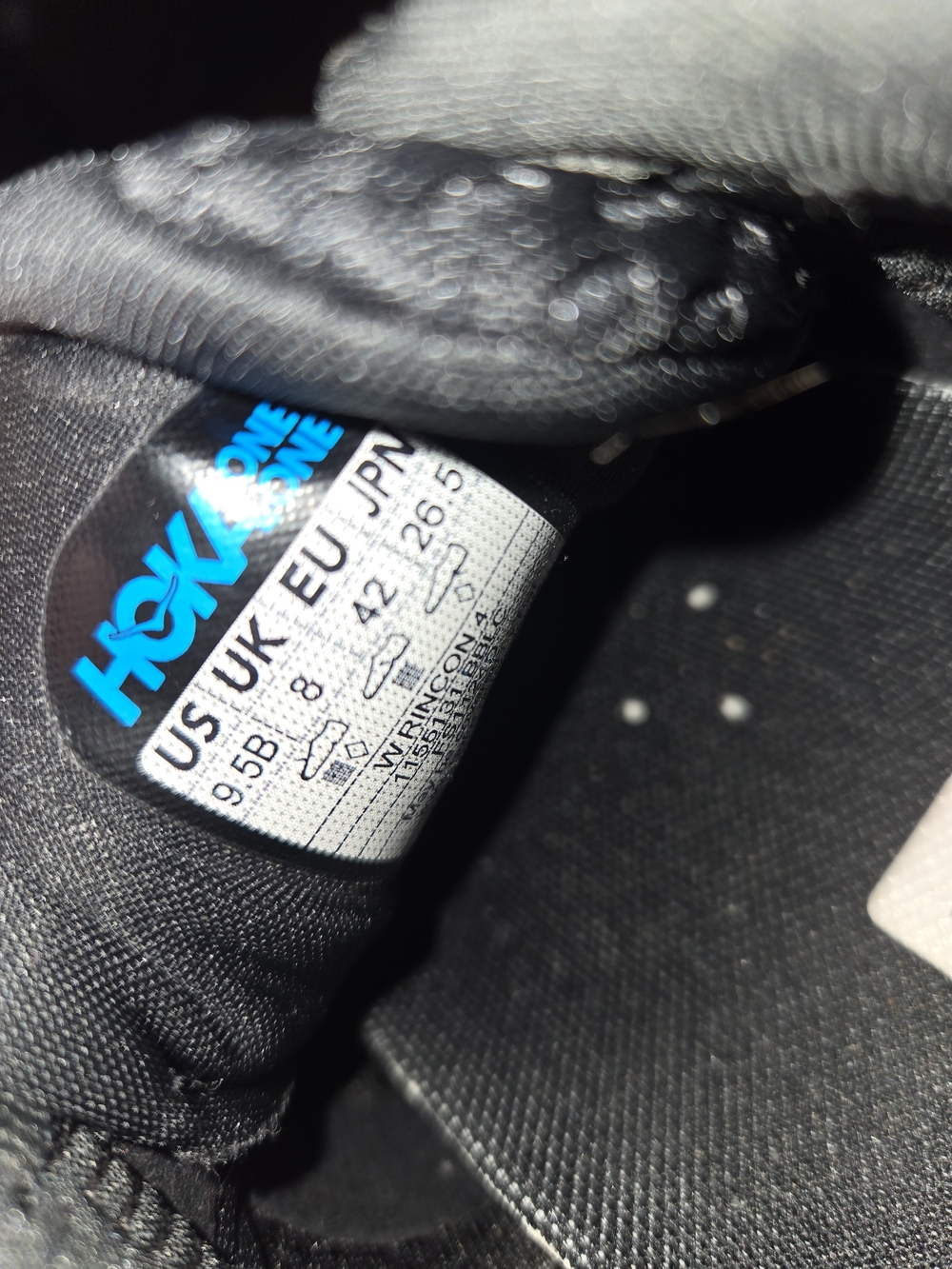 Hoka Black Athletic Running Shoes - Picture 5 of 6